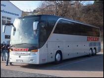 Setra 417 HDH von Imken aus Deutschland im Stadthafen Sassnitz am 08.03.2014