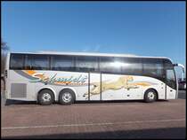 Volvo 9700 von Schmidt aus Deutschland im Stadthafen Sassnitz am 08.03.2014