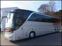 Setra 417 HDH von Imken aus Deutschland im Stadthafen Sassnitz am 08.03.2014