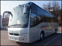 Volvo 9700 von Schmidt aus Deutschland im Stadthafen Sassnitz am 08.03.2014