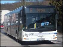 MAN Lion's City der RPNV in Bergen am 11.03.2014