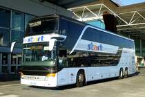 Setra S 431 DT  start , Flughafen Rom-Fiumicino 08.11.2015