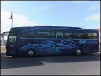 Mercedes Travego von GFB-Reisen aus Deutschland in Bergen am 14.03.2014