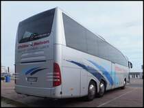 Mercedes Travego von M�ller Reisen aus Deutschland im Stadthafen Sassnitz am 14.03.2014