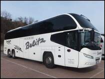 Neoplan Cityliner von Reiseb�ro Belitz aus Deutschland im Stadthafen Sassnitz am 14.03.2014