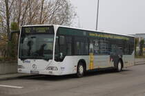 Mercedes-Benz O 530 I(Citaro)als Linie 127 von Rostock ZOB nach Flughafen Laage stand am 27.11.2015 in H�he Rostock Hauptbahnhof/S�d abgestellt.
