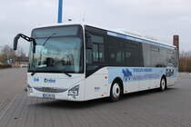 IVECO Crossway stand am 29.11.2015 in H�he Rostock Hauptbahnhof/S�d abgestellt