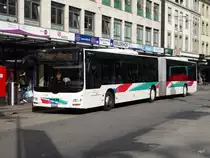 asm Seeland - MAN Lion`s City  Nr.45  BE  703518 unterwegs auf der Linie 72 in der Stadt Biel am 24.10.2015