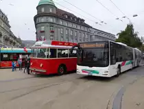 asm Seeland - MAN Lion`s City Nr.46 BE 703519 unterwegs auf der Linie 72 in der Stadt Biel am 24.10.2015