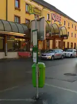 Haltestelle von Bundschuh-Reisen am Bahnhof Lienz. 
Aufgenommen am 7.11.2015