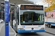LU-15004 fährt am 08.10.2015 auf der Linie 22. Aufgenommen wurde ein Mercedes Benz Citaro der Facelift / Luzern Bahnhof.
