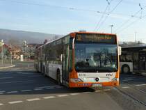 RNV Mercedes Benz Citaro C1 Facelift 8176 am 10.12.15 in Heidelberg