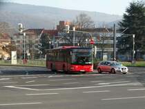 DB Rhein Neckar Bus MAN Lions City am 10.12.15 in Heidelberg