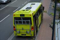 FL-34373 fährt am 08.10.2015 auf der Linie 40. Aufgenommen wurde ein Mercedes Benz Vario / Liechtenstein, Vaduz Post.
