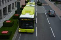 FL-39865 (MAN Lion's City G CNG) fährt am 08.10.2015 durch Liechtenstein. Aufgenommen an der Post in Vaduz.

