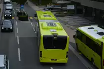 FL-39851 (Mercedes Benz Citaro G Facelift) fährt am 08.10.2015 durch Liechtenstein. Aufgenommen an der Post in Vaduz.

