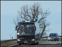 Mercedes Tourismo von Pussack aus Deutschland in Mukran am 24.03.2014