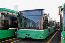 MAN Bus (ex 785) ist ausgemustert worden und steht auf dem Hof der Garage Rankstrasse. Die Aufnahme stammt vom 07.12.2015.