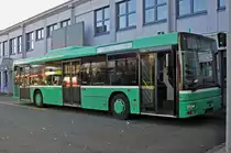 MAN Bus (ex 824) ist ausgemustert worden und steht auf dem Hof der Garage Rankstrasse. Die Aufnahme stammt vom 13.12.2015.