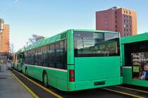 MAN Bus (ex 826) ist ausgemustert worden und steht auf dem Hof der Garage Rankstrasse. Die Aufnahme stammt vom 10.12.2015.