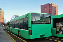 MAN Bus (ex 826) ist ausgemustert worden und steht auf dem Hof der Garage Rankstrasse. Die Aufnahme stammt vom 10.12.2015.