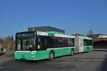 MAN Bus (ex 786) ist ausgemustert worden und steht auf dem Hof der Garage Rankstrasse. Die Aufnahme stammt vom 08.12.2015.