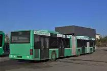 MAN Bus (ex 786) ist ausgemustert worden und steht auf dem Hof der Garage Rankstrasse. Die Aufnahme stammt vom 08.12.2015.