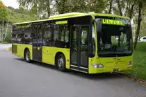 Am 09.10.2015 steht FL-39801 (Mercedes Benz Citaro K Facelift) am Busbahnhof Bendern, Post, Liechtenstein. 