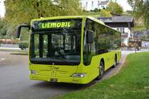 Am 09.10.2015 steht FL-39801 (Mercedes Benz Citaro K Facelift) am Busbahnhof Bendern, Post, Liechtenstein. 