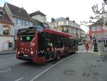 Montbéliard 12/12/2015 : Urbanway 12 Nr 1519 von hinten abgelichtet.
