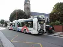 Strasbourg 17/09/2015 : Urbanway 18 CNG Nr 356 von hinten aufgenommen.