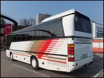 Neoplan Jetliner von Der Rennersdorfer aus Deutschland im Stadthafen Sassnitz am 28.03.2014