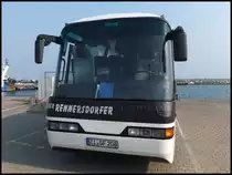 Neoplan Jetliner von Der Rennersdorfer aus Deutschland im Stadthafen Sassnitz am 28.03.2014