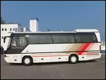 Neoplan Jetliner von Der Rennersdorfer aus Deutschland im Stadthafen Sassnitz am 28.03.2014