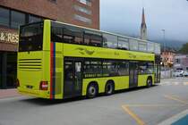 Am 09.10.2015 fährt FL-39883 (MAN Lion's City DD) auf der Linie 11. Aufgenommen in Schaan, Leichtenstein.
