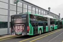 Mercedes Citaro 708 steht auf dem Hof der Garage Rankstrasse. Die Aufnahme stammt vom 13.10.2015.