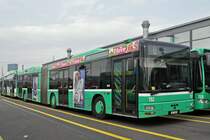 MAN Bus 762 steht auf dem Hof der Garage Rankstrasse. Die Aufnahme stammt vom 13.10.2015.