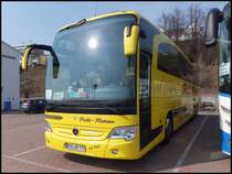 Mercedes Travego von Pohl-Reisen aus Deutschland im Stadthafen Sassnitz am 30.03.2014