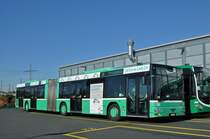 MAN Bus 786 steht auf dem Hof der Garage Rankstrasse. Die Aufnahme stammt vom 12.11.2015.