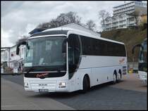 MAN Lion's Coach von Buchenau Reisen aus Deutschland im Stadthafen Sassnitz am 10.04.2014