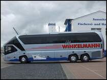 Neoplan Starliner von Winkelmann aus Deutschland im Stadthafen Sassnitz am 10.04.2014