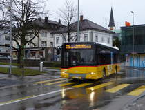Postauto - Solaris  TG  267104 unterwegs auf der Linie 725 in Will am 29.11.2015