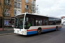 Bus Eisenach / Verkehrsgesellschaft Wartburgkreis mbH (VGW): Mercedes-Benz Citaro LE Ü der KVG Eisenach, eingesetzt im Überlandverkehr. Aufgenommen am Überlandbusbahnhof von Eisenach im Dezember 2015.