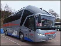 Neoplan Starliner von Winkelmann aus Deutschland im Stadthafen Sassnitz am 10.04.2014