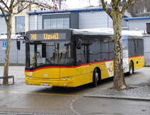 Postauto - Solaris   SG  397501 in Bischofszell unterwegs auf der Linie 740 am 29.11.2015