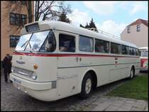 Ikarus 66 der Rostocker Stra�enbahn AG in Rostock am 13.04.2014