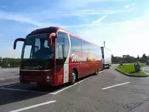 MAN Lion´s Coach von Wiegele auf einem Rastplatz Nähe Abano-Terme; 151026