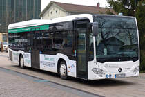 Mercedes Benz Citaro der Verkehrsbetriebe Nordhausen auf dem Bahnhofsvorplatz 30.12.2015
