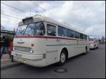 Ikarus 66 der Rostocker Stra�enbahn AG in Rostock am 13.04.2014
