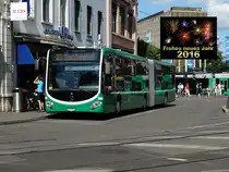BVB Basel Mercedes Benz Citaro 2 G 7008 am 25.07.15 in Basel Bahnhof SBB. Mit diesem Foto wünsche ich euch allen einen guten Rutsch ins neue Jahr